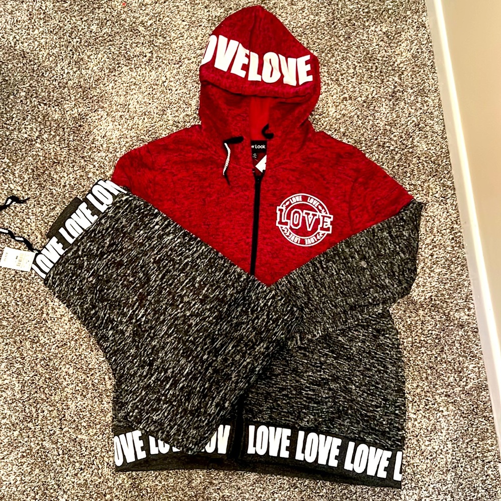 Ashley Stewart, jacket and jogging pants, size1X